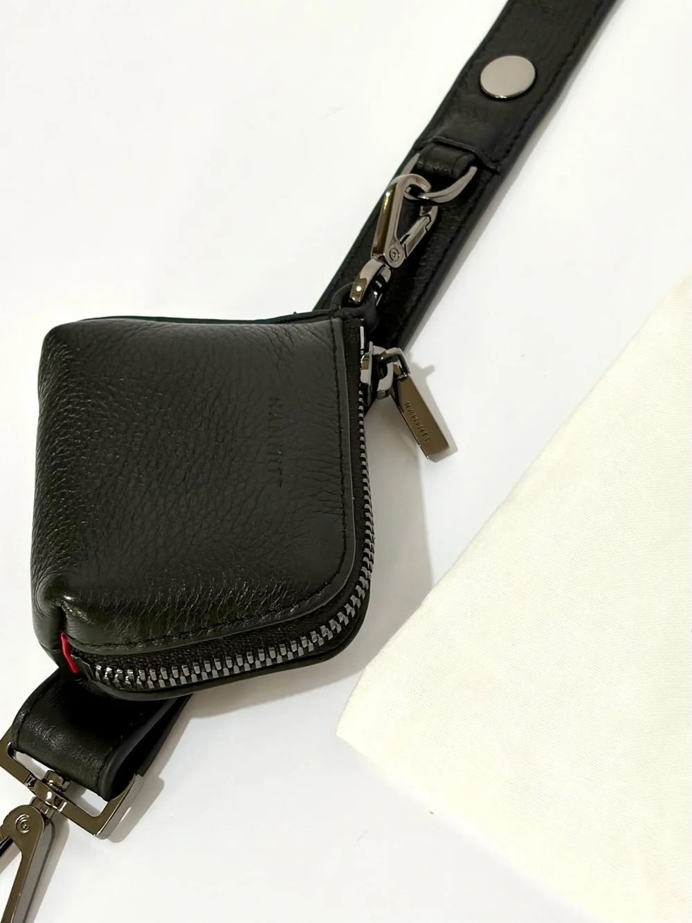 Hammitt Black Leather Edwards Strap Extender (Syd Pouch Attachment)